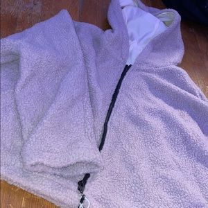 Thick Fur Zip-Up Jacket with lining